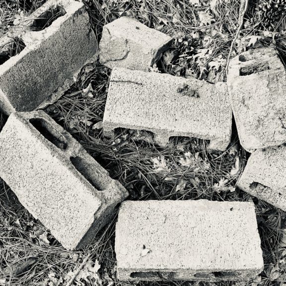 picture of wall blocks fallen